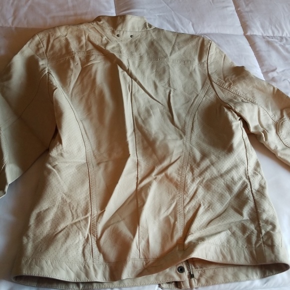 NEW YORK & COMPANY| LEATHER MOTO JACKET SZ M - Picture 6 of 8